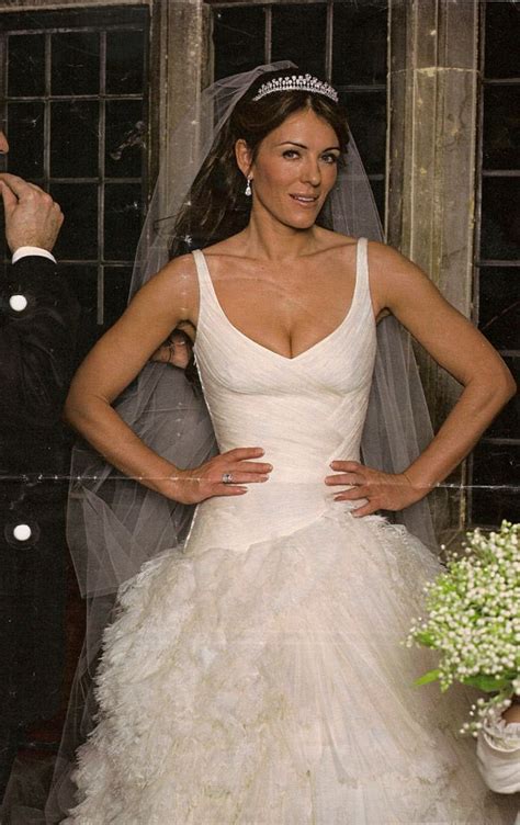 liz hurley wedding dress